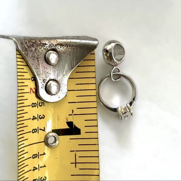 Diamond Ring Rhinestone Charm - Picture 3 of 3
